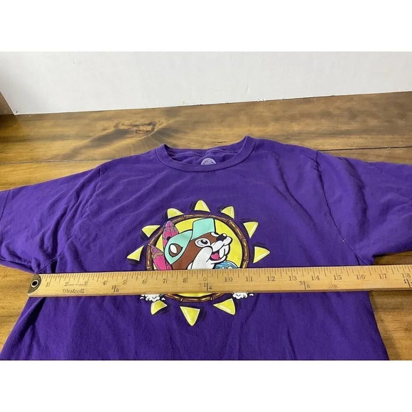 Buc-ee's Double Sided "Did Somebody Say Buc-ee's" Purple T-Shirt Size Small - Picture 6 of 8